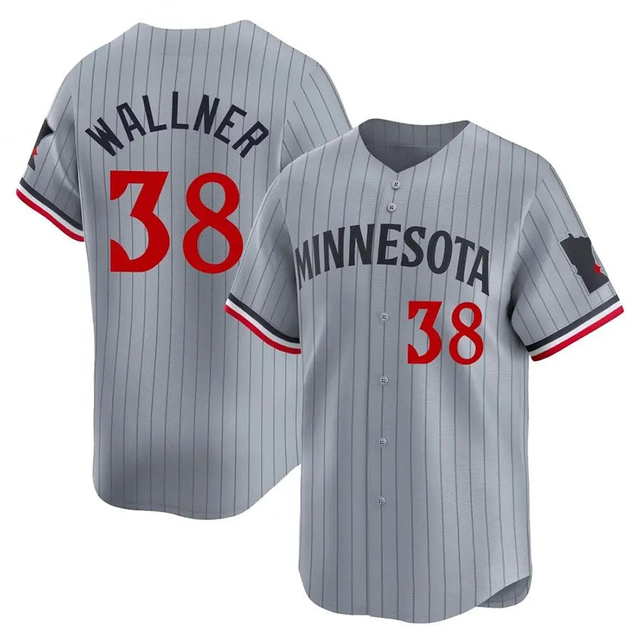 Custom #38 Gray MIN Baseball Shirt Top