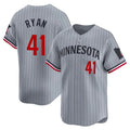 Custom #41 Gray MIN Baseball Shirt Top