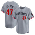 Custom #47 Gray MIN Baseball Shirt Top