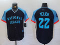 Custom #22 Navy All Star MIL Baseball Shirt Top