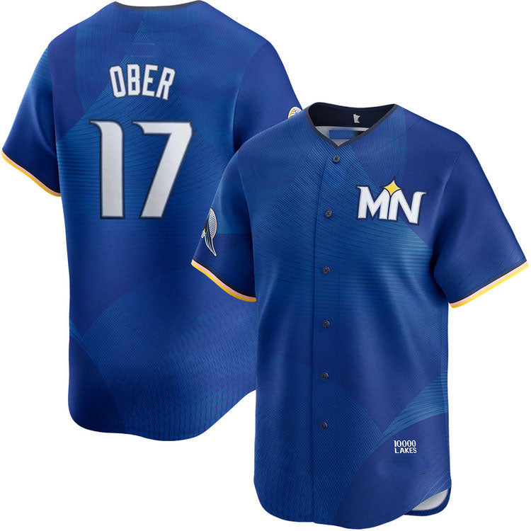 Custom #17 City Connect MIN Baseball Shirt Top