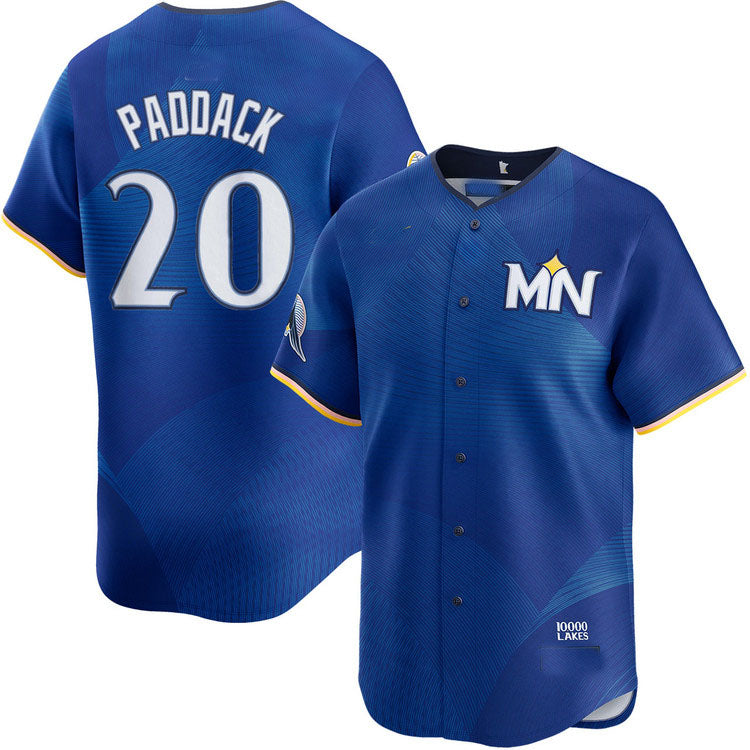 Custom #20 City Connect MIN Baseball Shirt Top