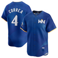 Custom #4 Royal City Connect MIN Baseball Shirt Top