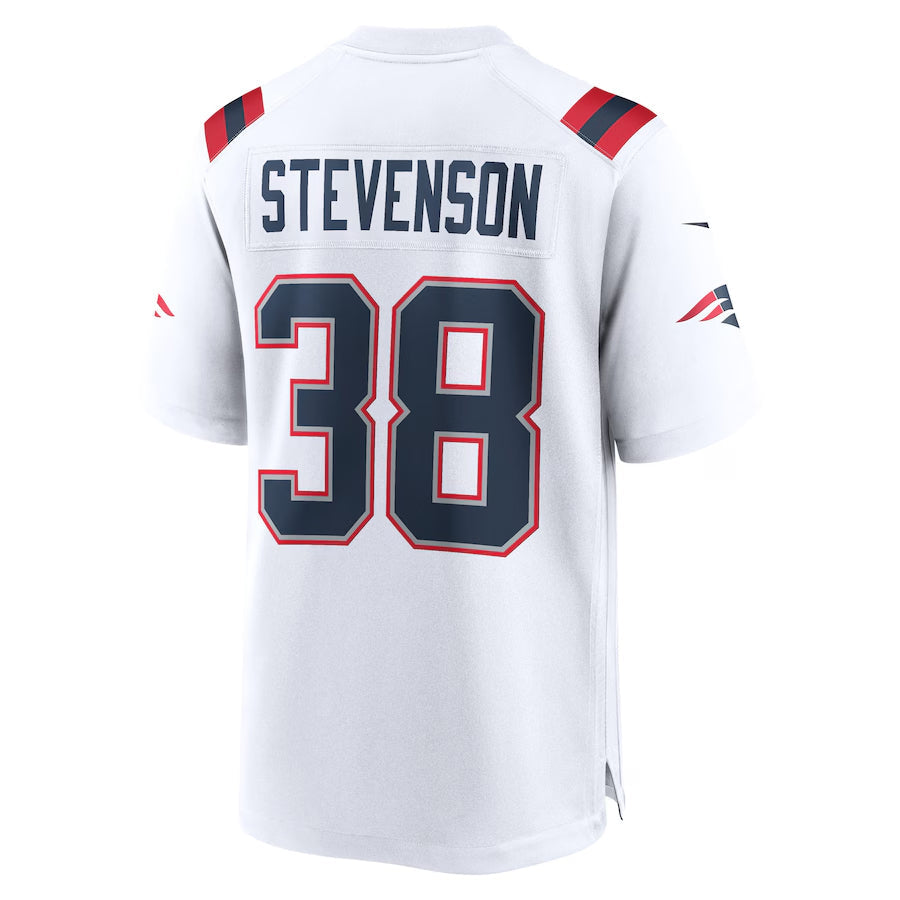 Custom #38 White NE Football Shirt Top