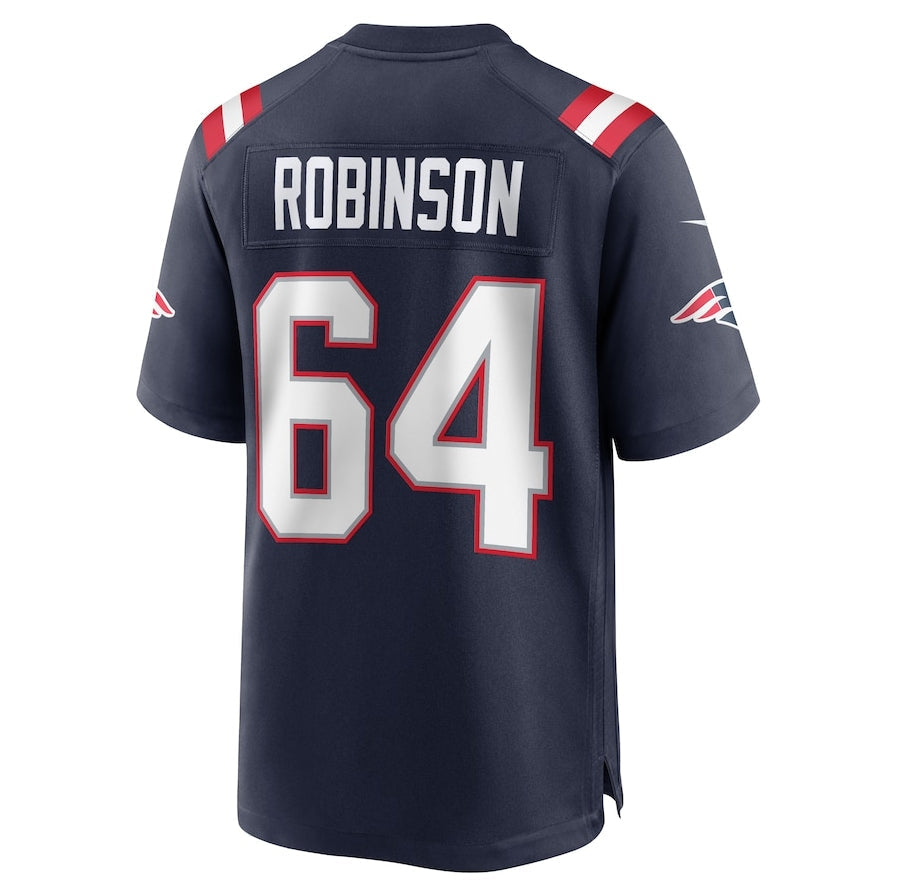 Custom #64 Navy NE Football Shirt Top