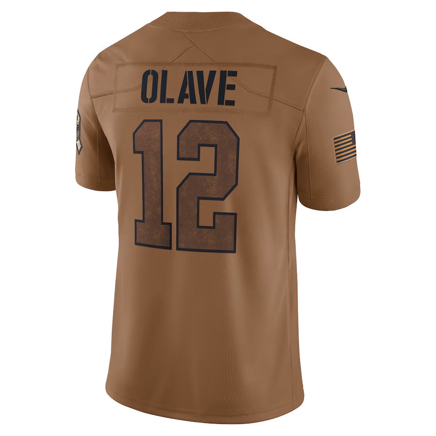 Custom #12 Brown NO Football Shirt Top