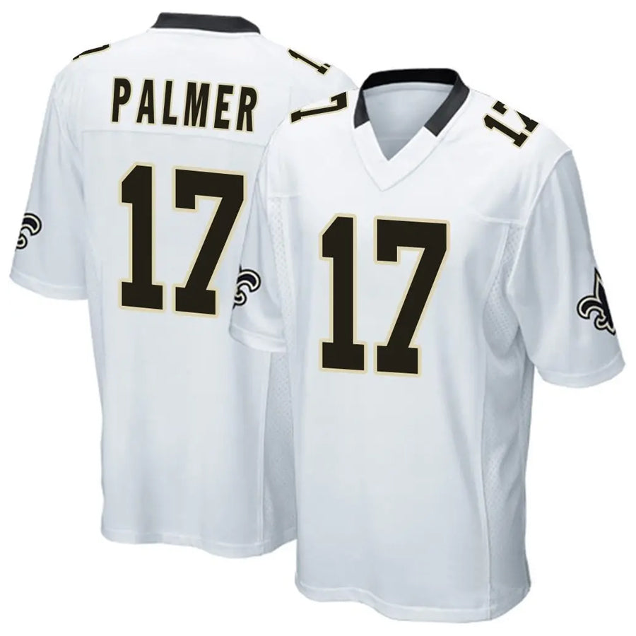 Custom #17 White NO Football Shirt Top