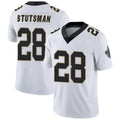 Custom #28 White NO Football Shirt Top