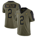 Custom #2 Olive NO Football Shirt Top