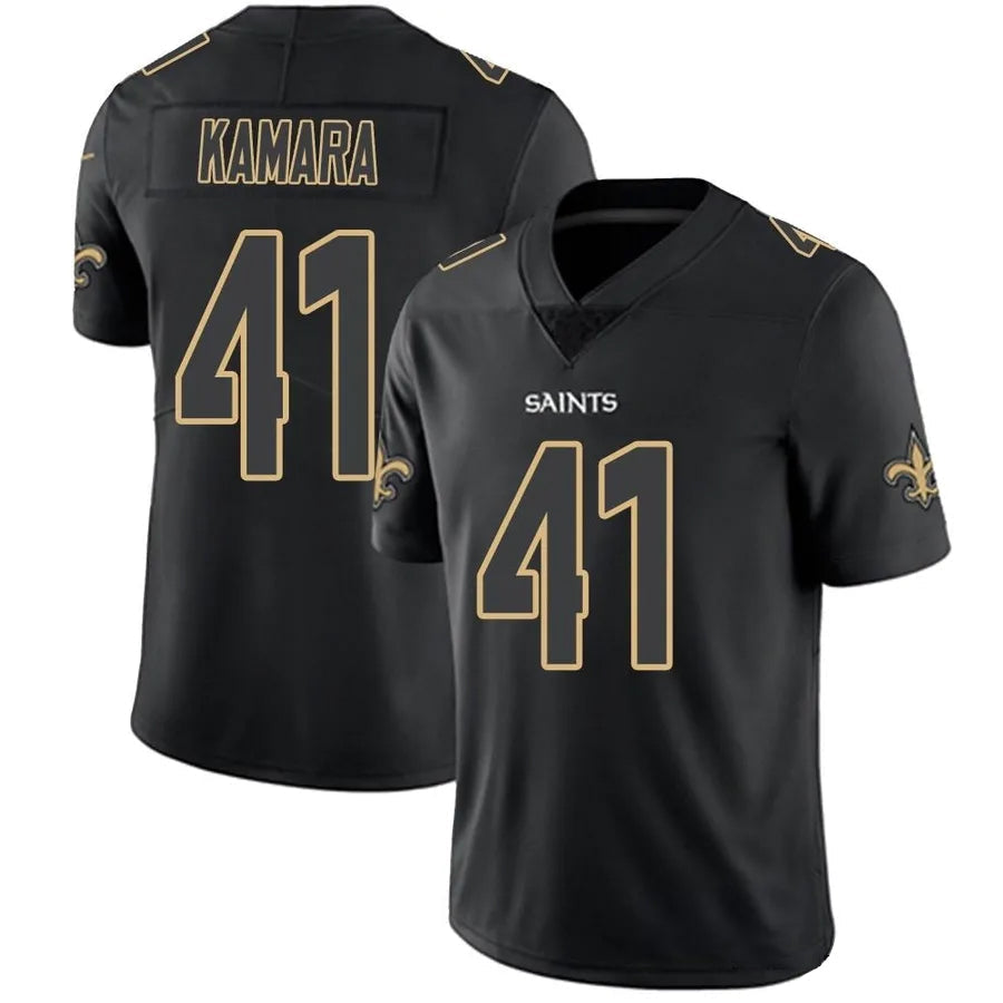 Custom #41 Black NO Football Shirt Top