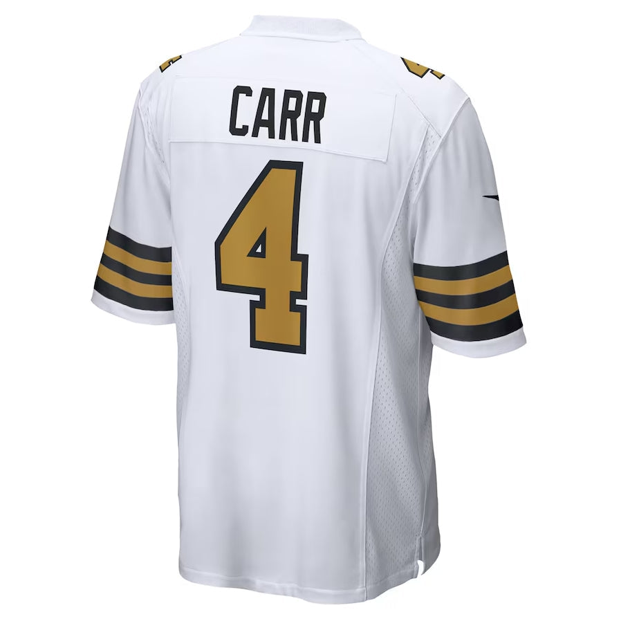 Custom #4 White NO Football Shirt Top