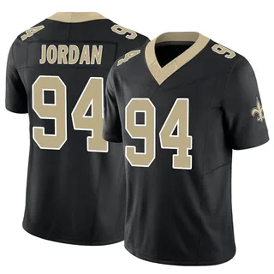 Custom #94 Black NO Football Shirt Top