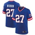 Custom #27 Royal NYG Football Shirt Top