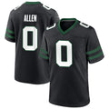 Custom #0 Black NYJ Football Shirt Top