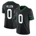 Custom #0 Black NYJ Football Shirt Top