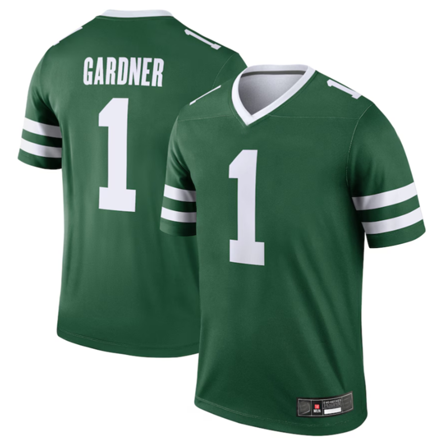 #1 Ahmad Sauce Gardner Player NY.Jets Legacy Green Legend Limited Edition Football Jerseys