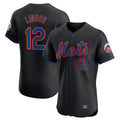 Custom #12 Black NYM Baseball Shirt Top