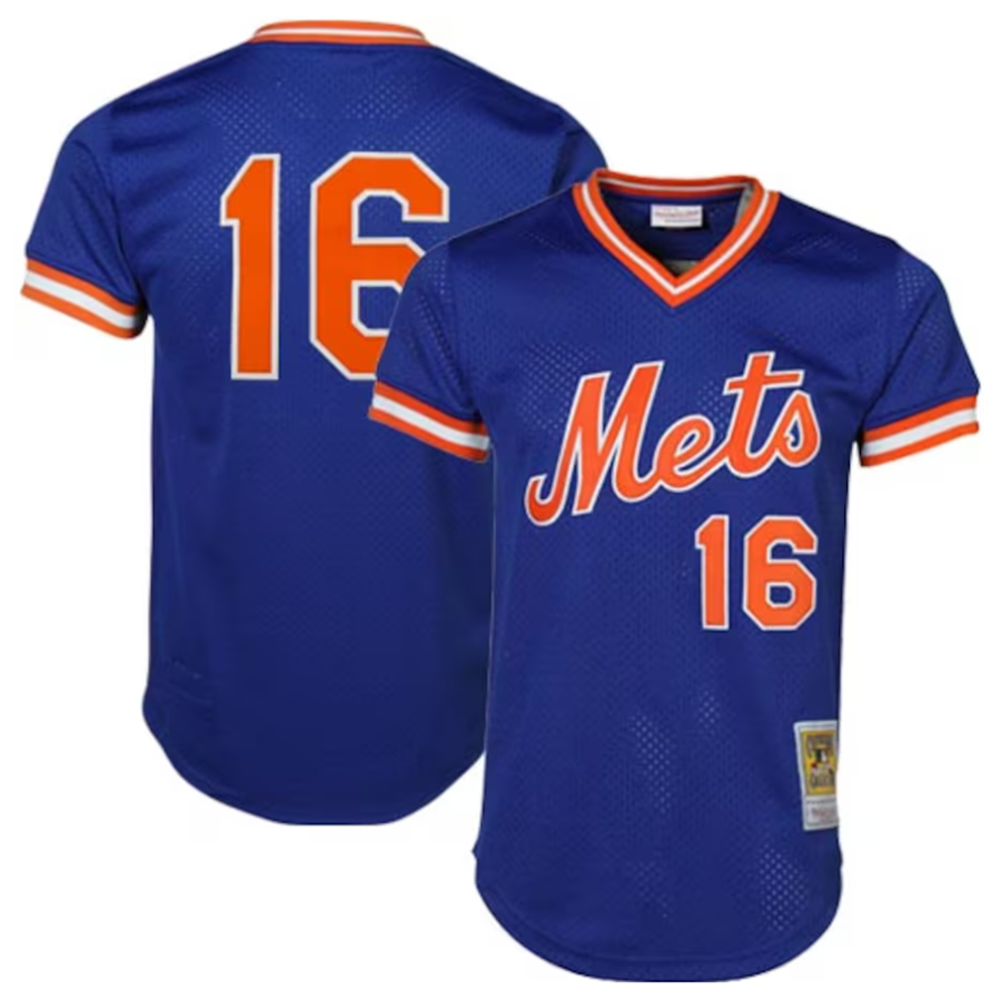 Custom #16 Royal NYM Baseball Shirt Top