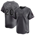 Custom #20 Gray City Connect NYM Baseball Shirt Top