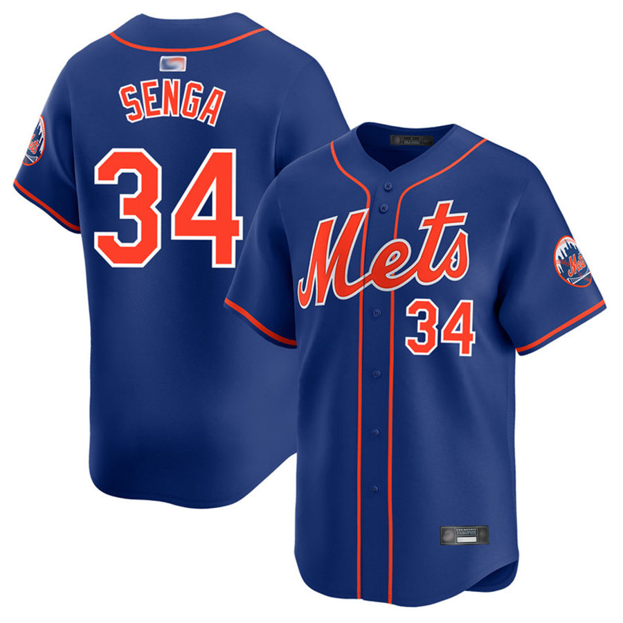 Custom #34 Royal NYM Baseball Shirt Top