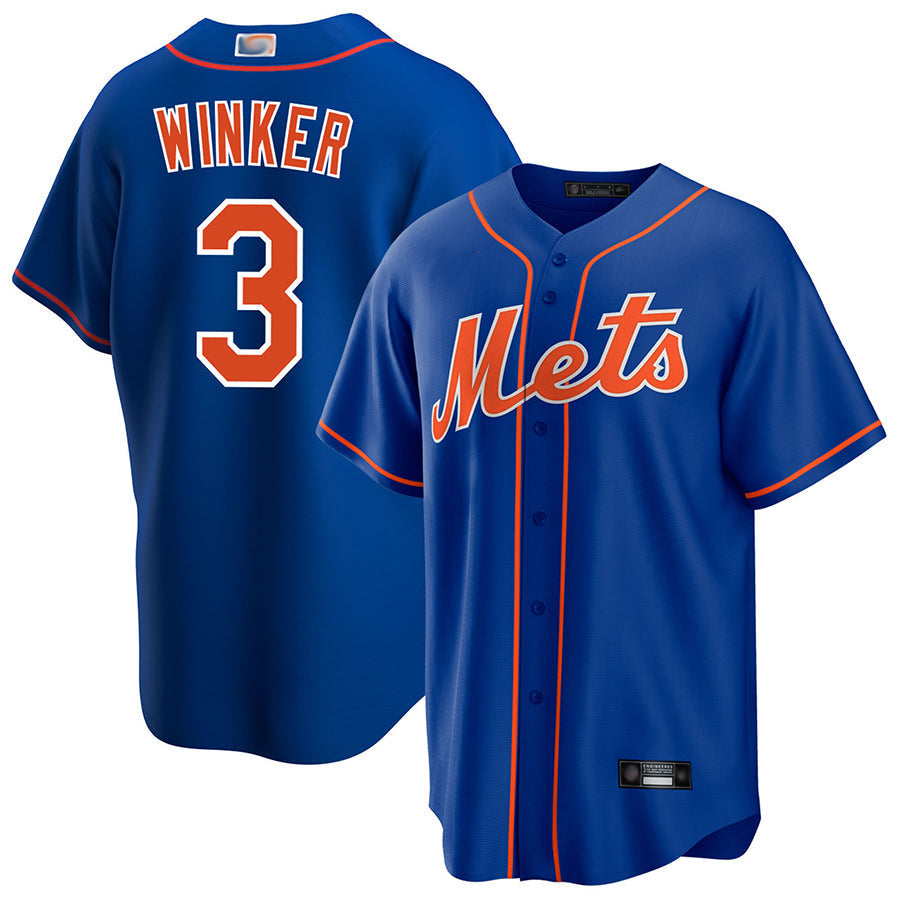 Custom #3 Royal NYM Baseball Shirt Top