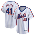 Custom #41 White Throwback NYM Baseball Shirt Top