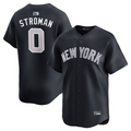 Custom #0 Black NYY Baseball Shirt Top