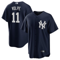 Custom #11 Navy NYY Baseball Shirt Top