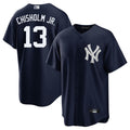 Custom #13 Navy NYY Baseball Shirt Top