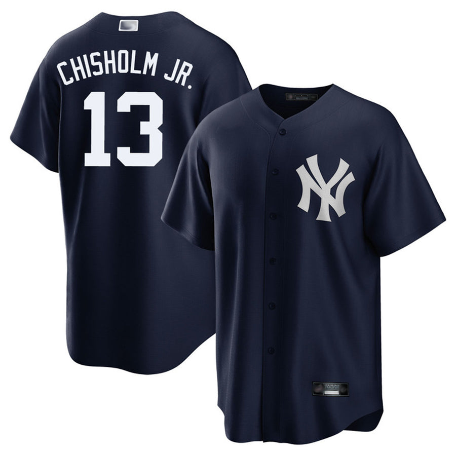 Custom #13 Navy NYY Baseball Shirt Top
