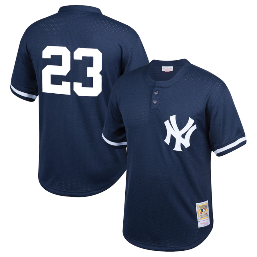 Custom #23 Navy NYY Baseball Shirt Top