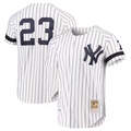 Custom #23 White NYY Baseball Shirt Top