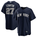Custom #27 Navy NYY Baseball Shirt Top