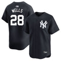 Custom #28 Black NYY Baseball Shirt Top