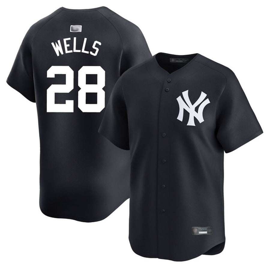 Custom #28 Black NYY Baseball Shirt Top
