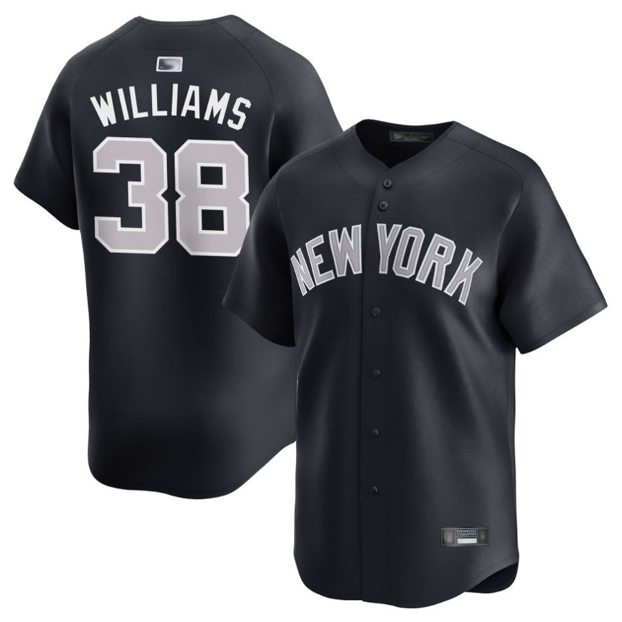 Custom #38 Navy NYY Baseball Shirt Top