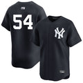 Custom #54 Black NYY Baseball Shirt Top