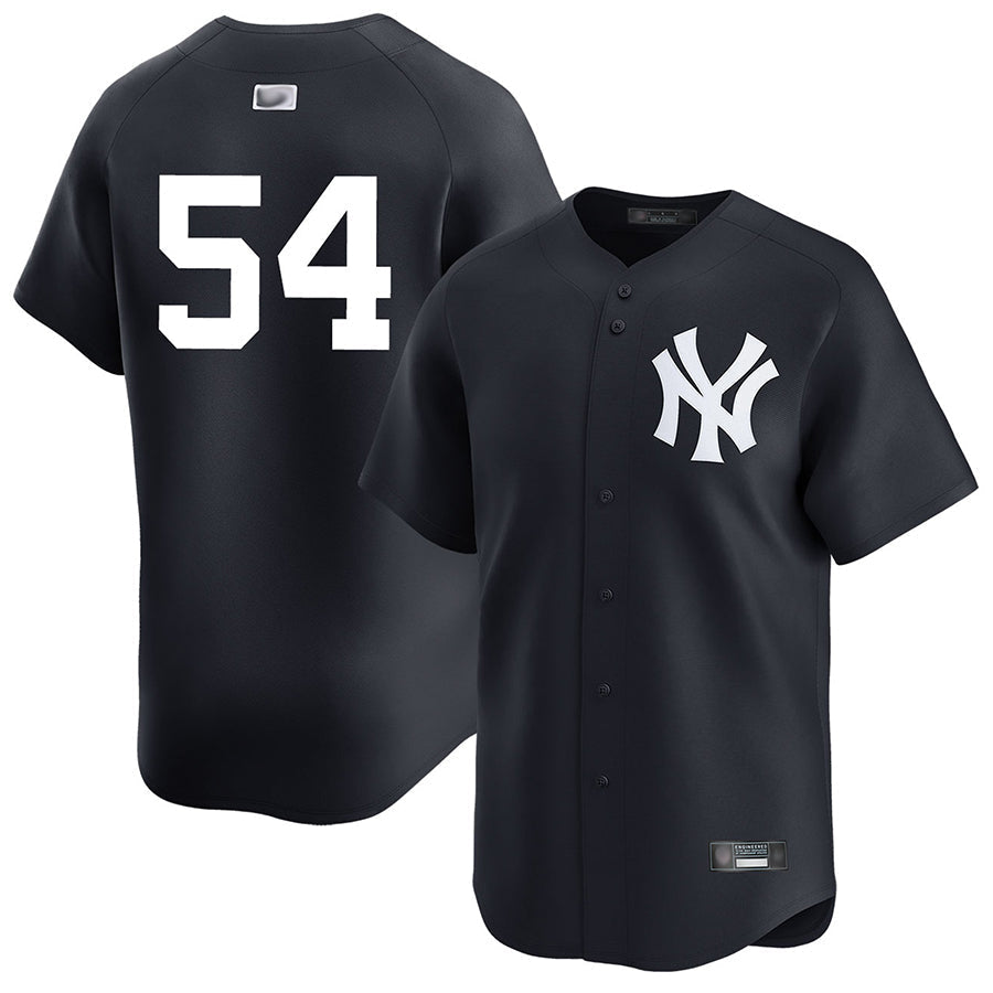 Custom #54 Black NYY Baseball Shirt Top