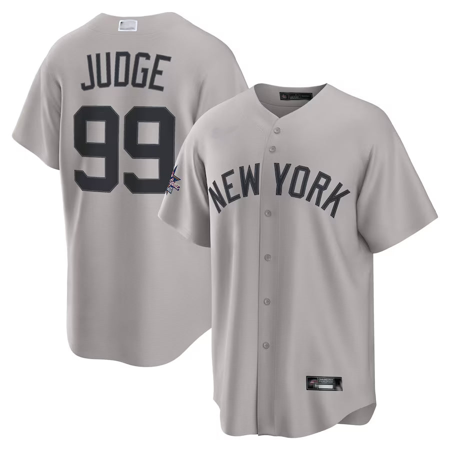 NY.Yankees #99 Aaron Judge Player Gray All-Star Game Road Limited Baseball Jerseys