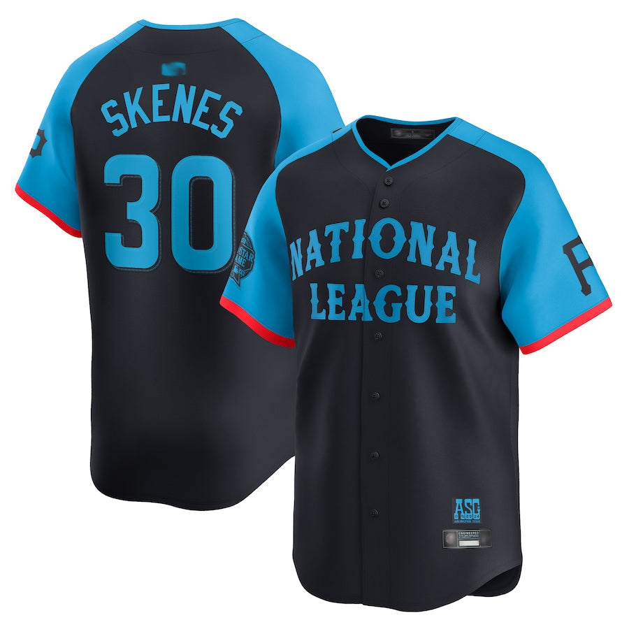 Custom #30 Navy All Star Baseball Shirt Top