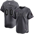 Custom New York Mets City Connect Jersey - Gray