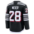 Custom #28 Black NJD Hockey Shirt Top