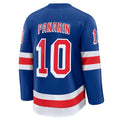 Custom #10 Blue NYR Hockey Shirt Top