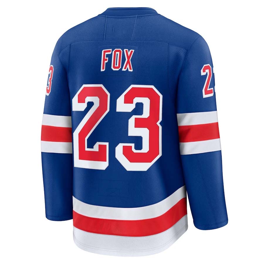 Custom #23 Blue NYR Hockey Shirt Top