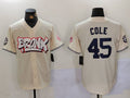 Custom #45 Cream NYY Baseball Shirt Top