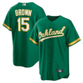 Athletics #15 Seth Brown Player Green Home Replica Baseball Jerseys