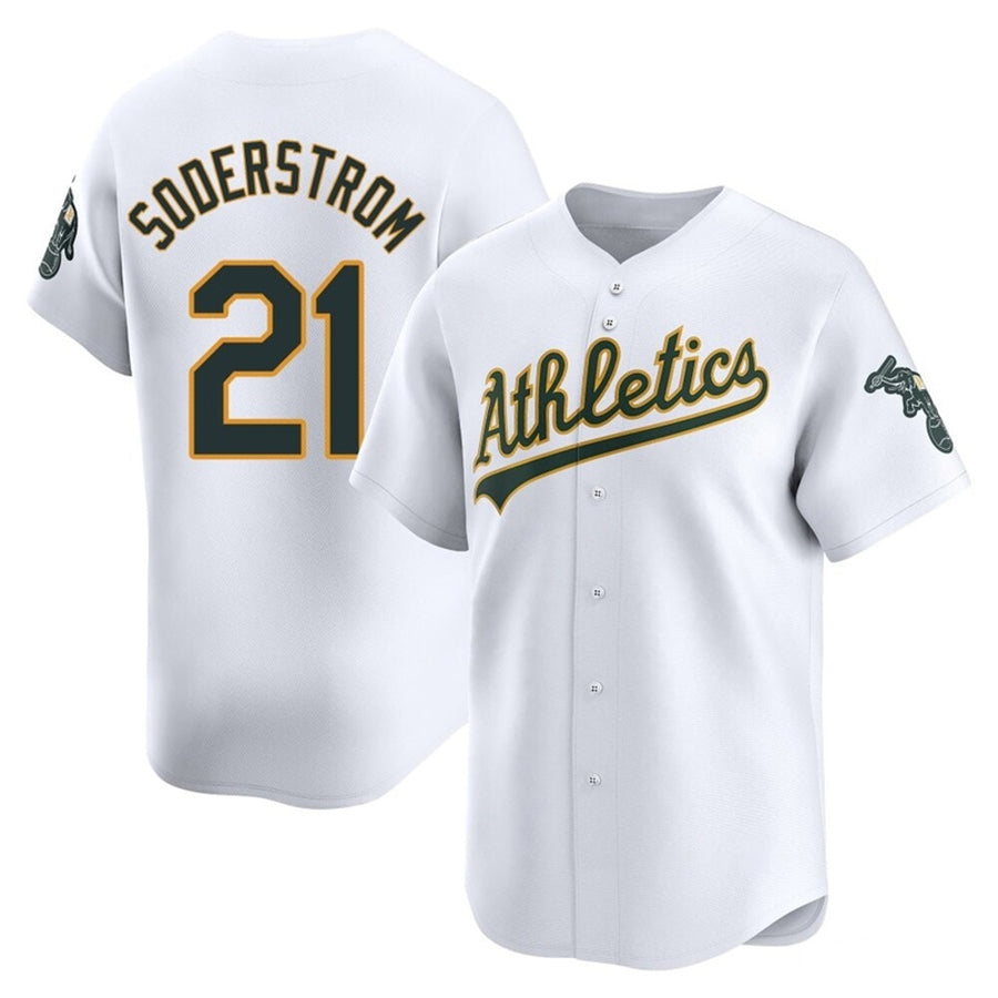 Custom #21 White OAK Baseball Shirt Top