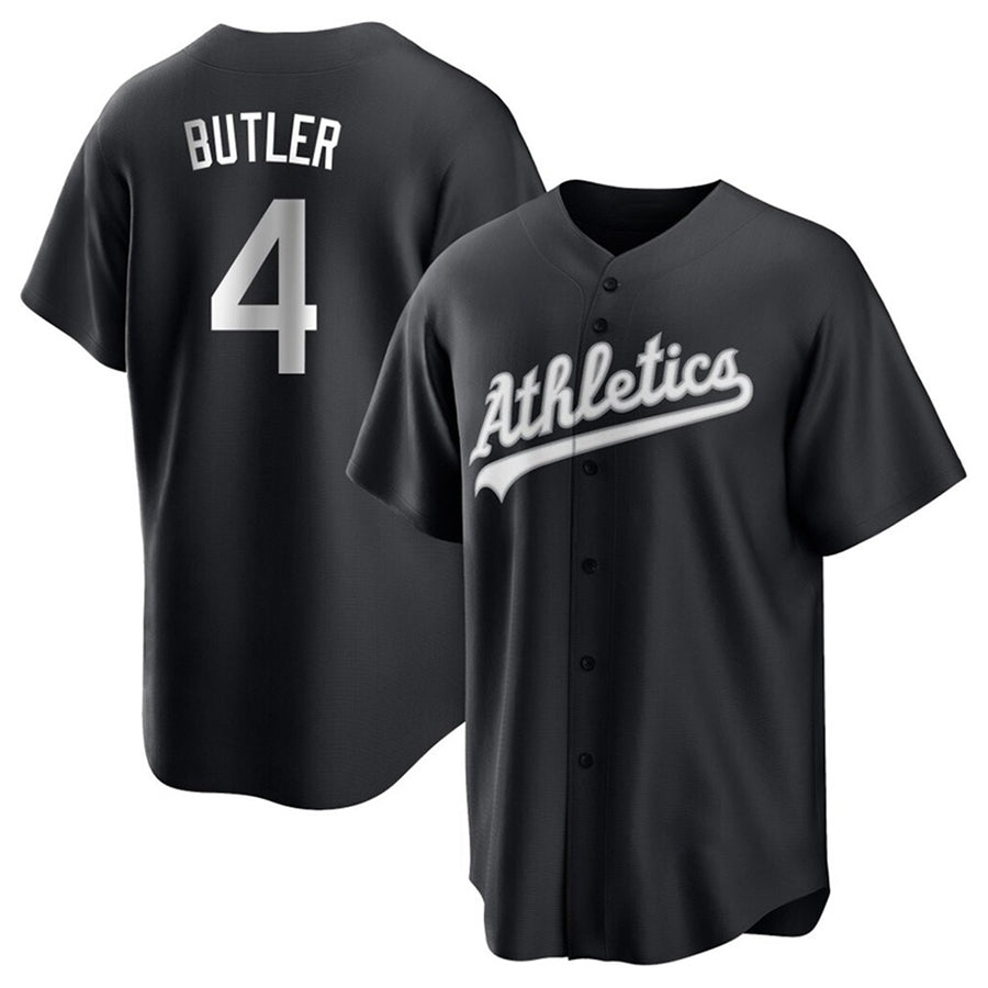 Custom #4 Black OAK Baseball Shirt Top