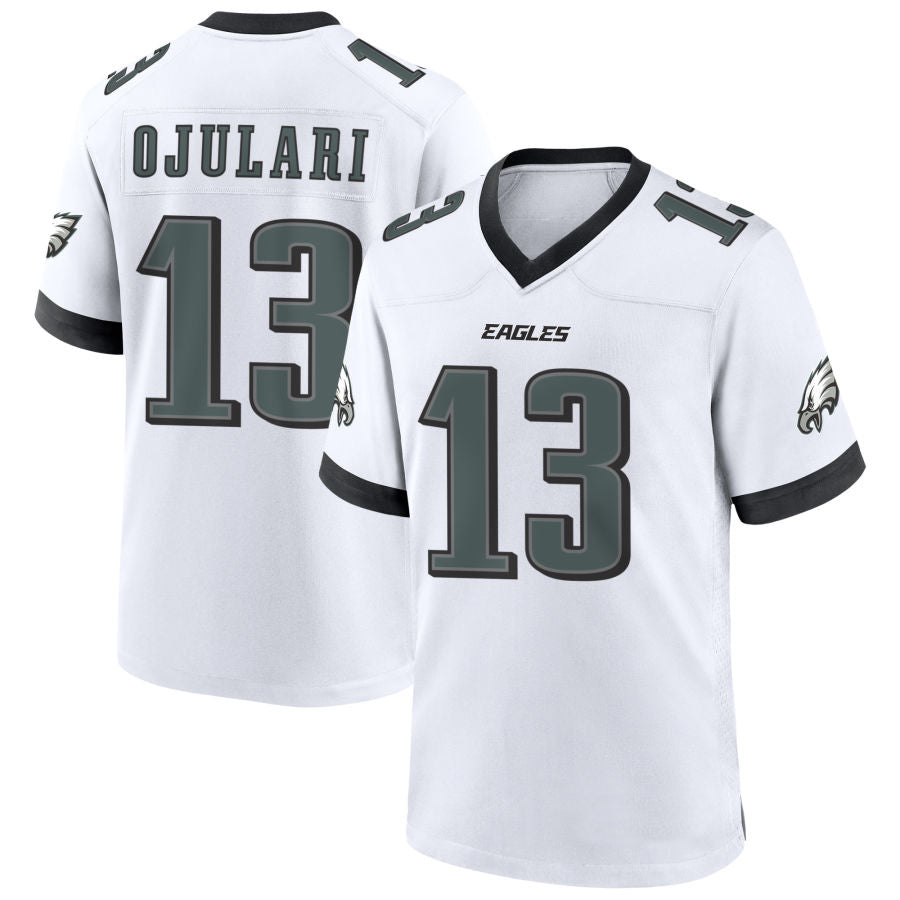 Custom #13 White PHI Football Shirt Top