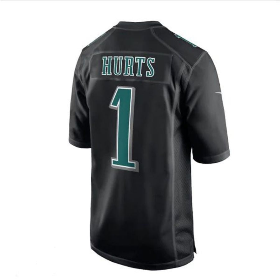 Custom #1 Black PHI Football Shirt Top